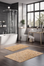 Mijölnir Juego de alfombrillas de baño CT-5173 de 2 piezas Multicolor